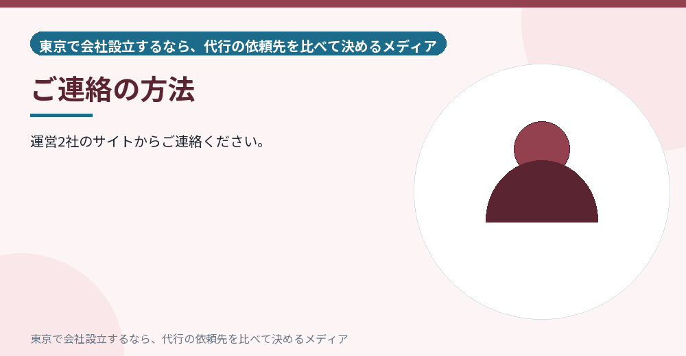 連絡方法を示すイラスト