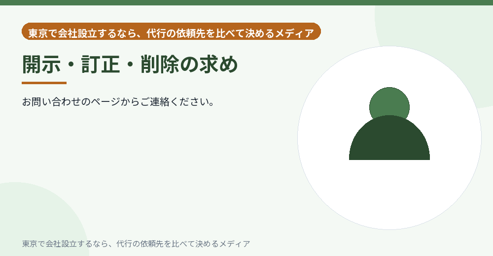 開示の求めを示すイラスト