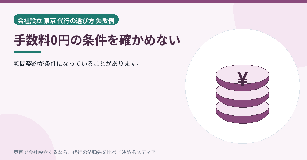 0円の条件を示すイラスト
