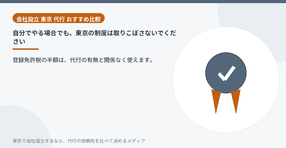 自分でやる場合も制度は使えることを示すイラスト