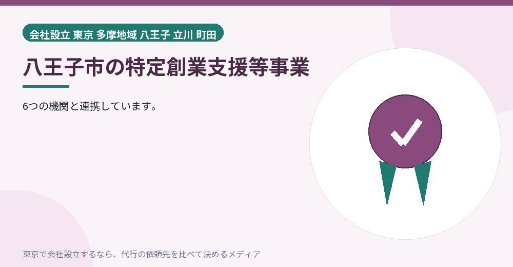八王子市の創業支援を示すイラスト