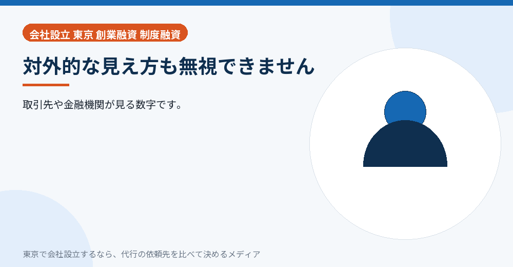 資本金の対外的な見え方を示すイラスト