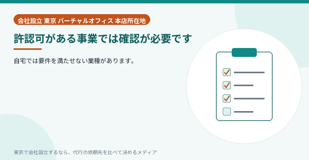 許認可の確認を示すイラスト