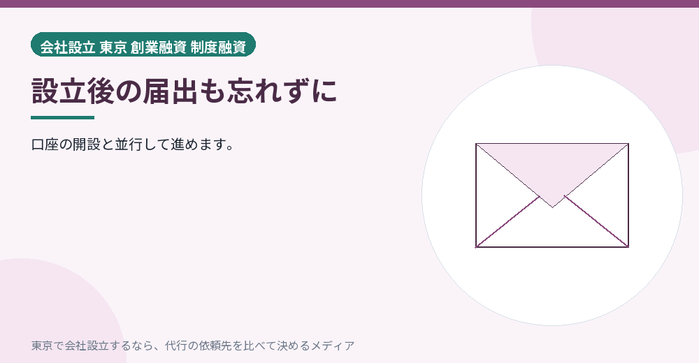 設立後の届出を示すイラスト