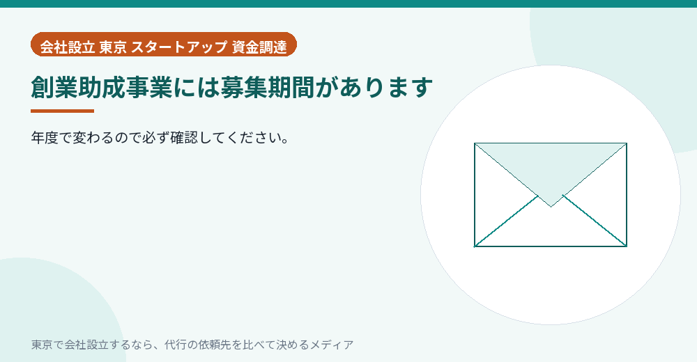 募集期間があることを示すイラスト