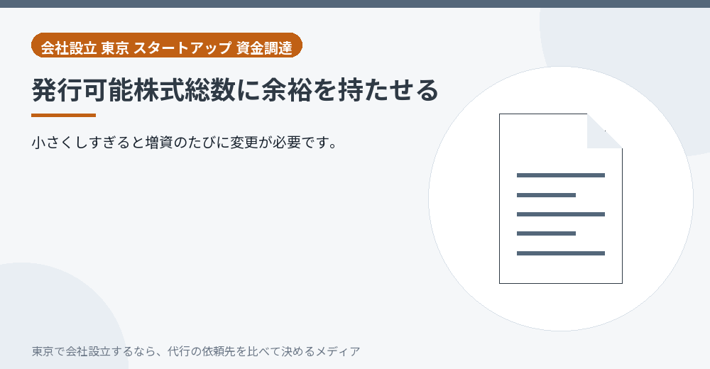 発行可能株式総数を示すイラスト