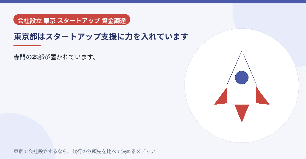 東京都のスタートアップ支援を示すイラスト