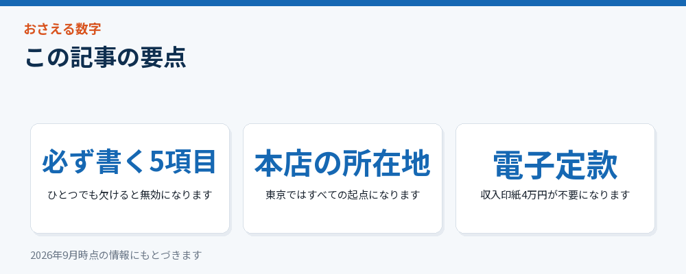 記事の要点を3つにまとめた図解