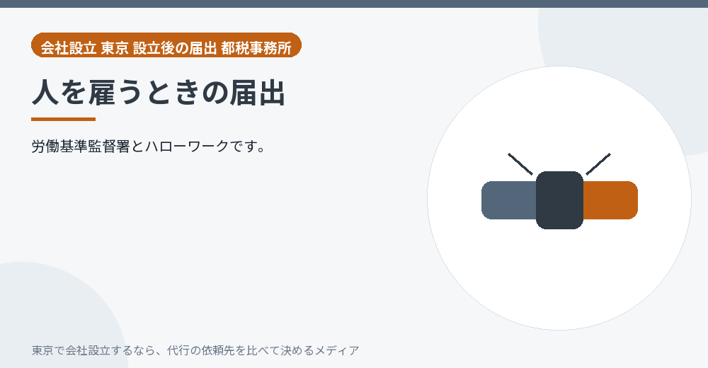 労働保険の届出を示すイラスト